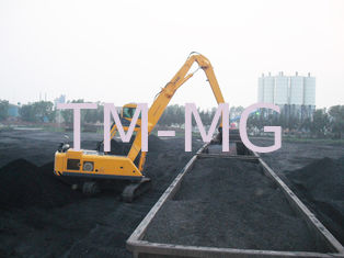 Bulk Material Handling Equipment / Dual Power Hydraulic Track Material Handler Crane Grab