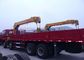 Hydraulic Cargo Lorry Mounted Crane safety With Telescopic Boom