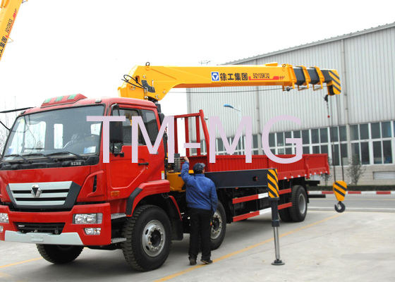 Trwały transport 12 ton Cargo Crane Truck, żuraw teleskopowy z wysięgnikiem
